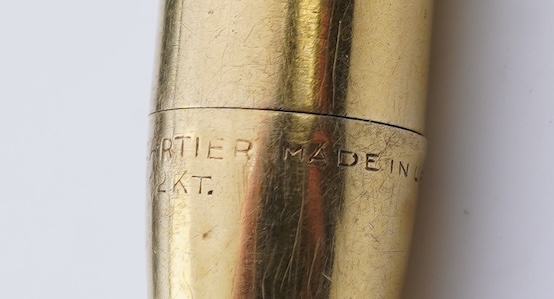 Cartier, a gold-cased propelling pencil/lighter, mid 20th century